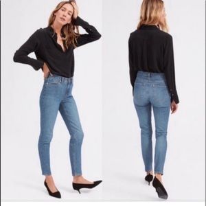Everlane High Rise Skinny Light Wash Jeans woman’s size 26 Regular
